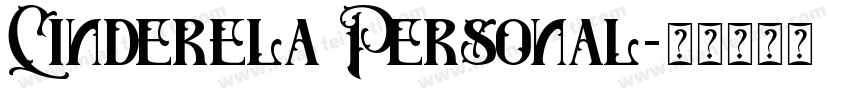 Cinderela Personal字体转换